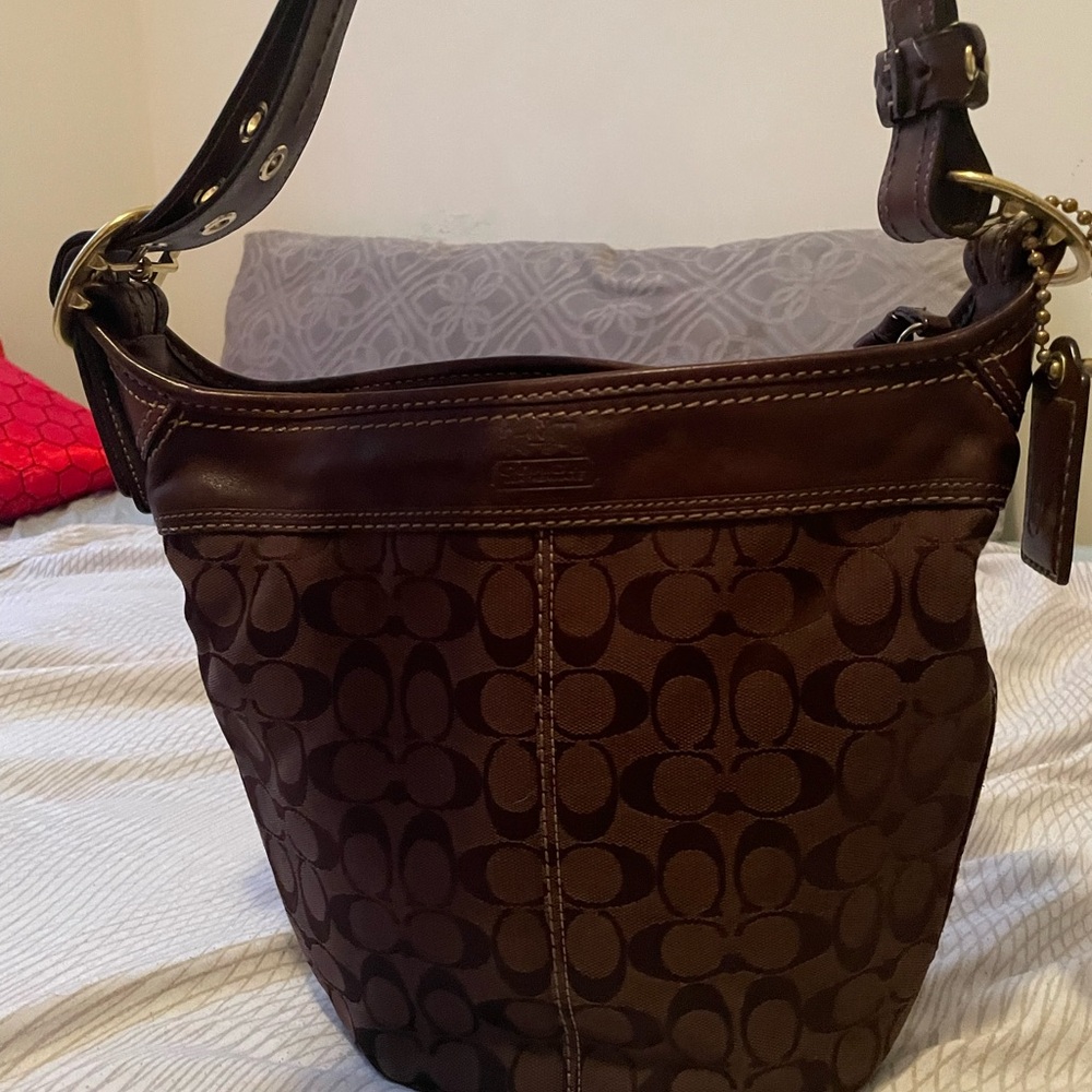 Coach Brown Bucket Purse